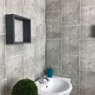 250mm Wide Cutline Flagstone Grey PVC Shower Bathroom Wall Panel